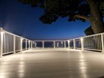 Aluminum Decking with Railing Lights