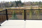 Aluminum Deck with Black Glass Railings